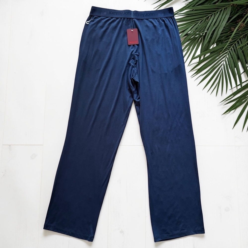 Tommy John Dress Blue Micro Modal Sleep Pants NWT Size L(R) - Picture 2 of 10